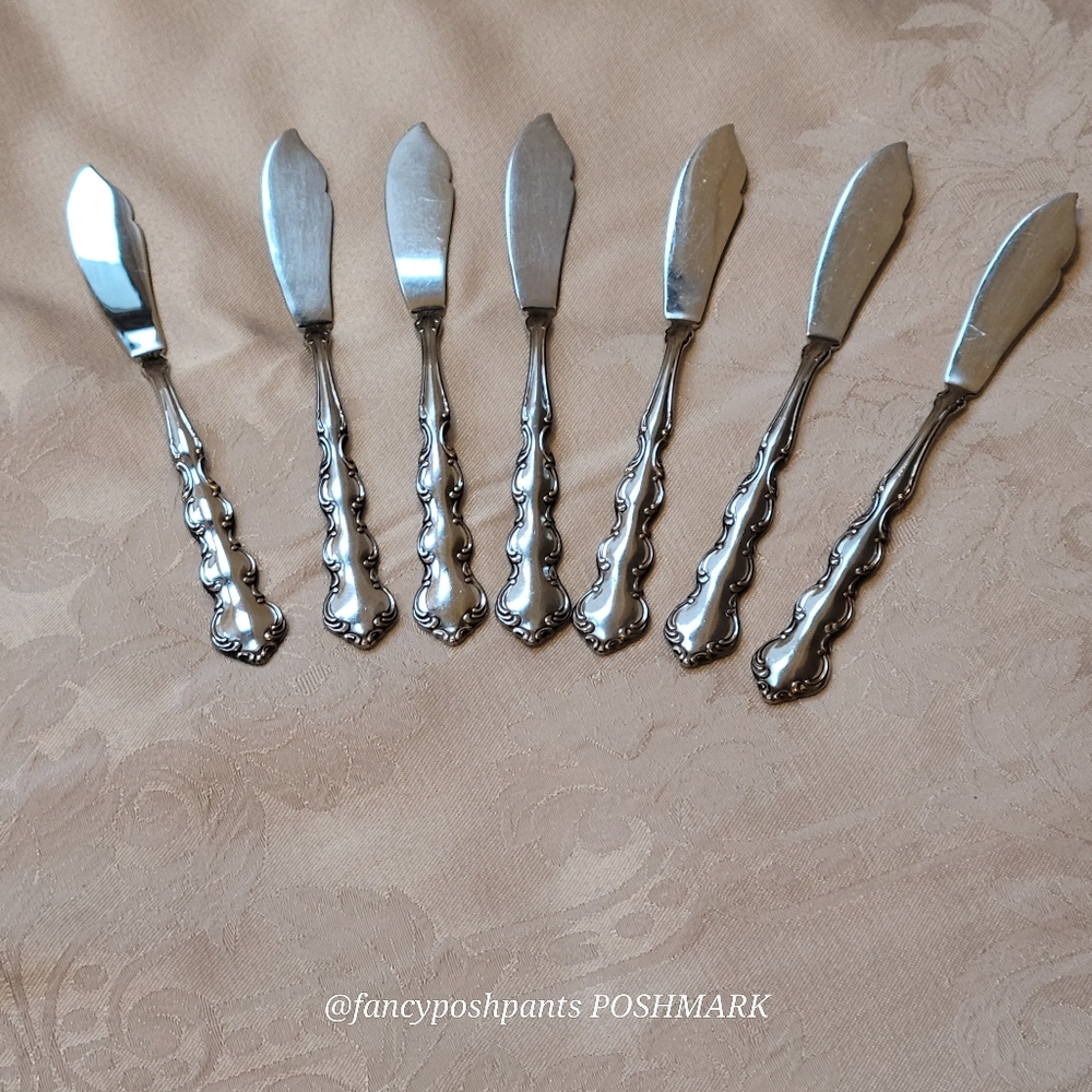 rare!8ONEIDA Mozart lot of 8 butter knives stainless steel luxury high quality